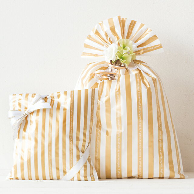 ゴールドストライプギフトバッグ (XS：W120×H200mm) 母の日 ギフト プレゼント イベント クリスマス 贈り物 ギフト袋 お友達に送るプレゼントに/GDS-BXS