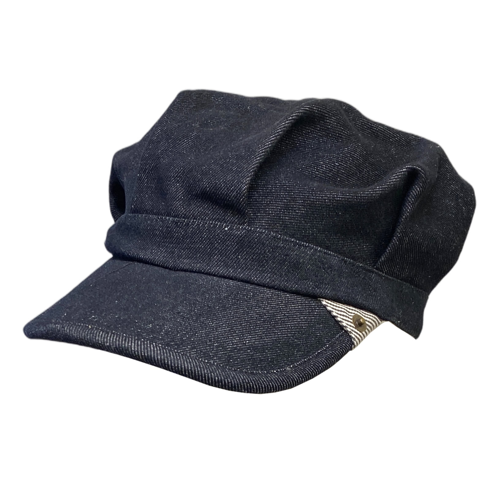 【春夏新作】デニムワークキャップ｜綿100％・57.5cm・男女兼用・ヤング帽子・バーゲンプライス ＼さっとかぶるだけでキマる！春夏にぴったりのデニムキャップ／ ヴィンテージ感ただようインディゴデニム素材に、丸みのあるシルエットが魅力のワー...