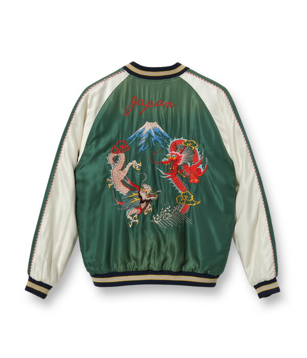 TT15274-145 Acetate Souvenir Jacket “DUELLING DRAGONS” × “U.S.S. PRINCETON”