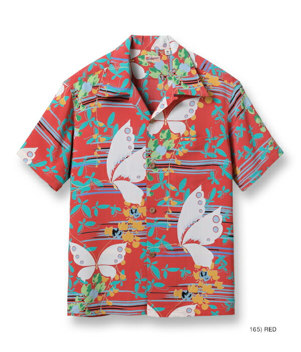 SS39027 / RAYON HAWAIIAN SHIRT “FLUTTERING BEAUTY”