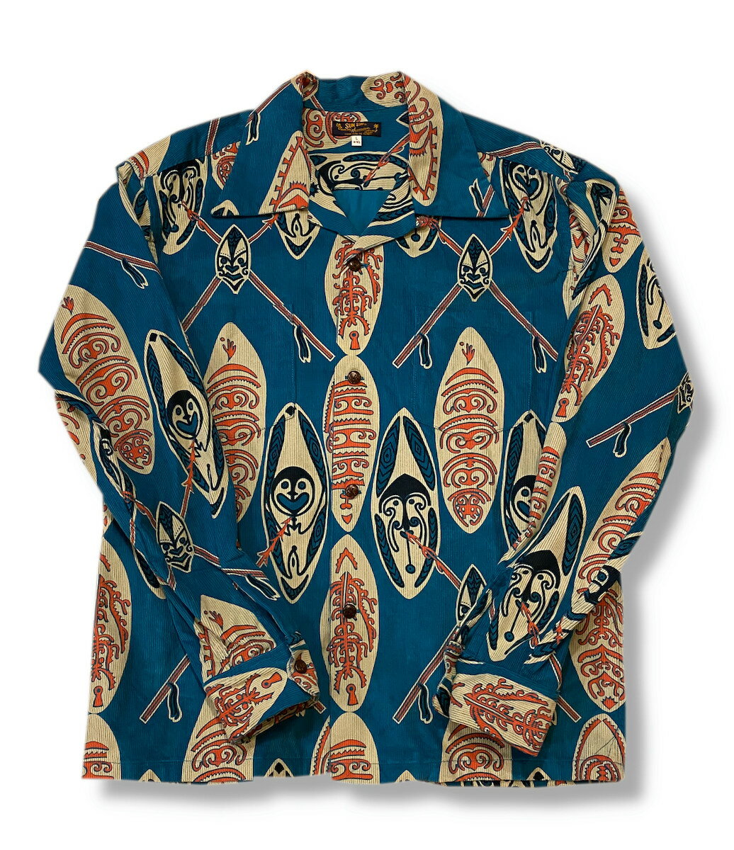 SS29581 CORDUROY LONG SLEEVE OPEN SHIRT 