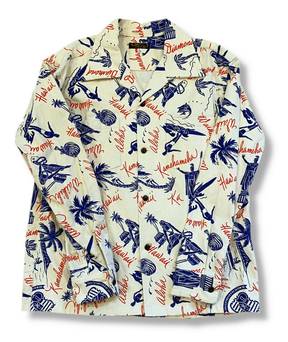 SS29582 CORDUROY LONG SLEEVE OPEN SHIRT 