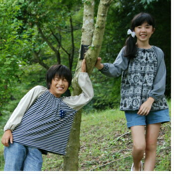 スモック 長袖 かぶり【オールニット生地】110〜160cm 大きなサイズのスモック 学用品や作業、調理実習など。チュニックとして普段着としても!洗ってもしわになりにくい。柔らかい着心地。介護用としても。