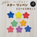 ワッペン アイロン ( 星 / ☆ / スター / 選べる 5枚セット / ポップ カラー ) 大人向け 小さい 小さめ ミニワッペン ワンポイント 保育園 帽子 アップリケ 入園 入学 入園準備 入学準備