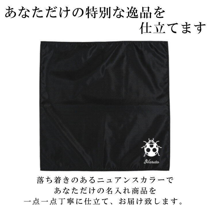 名入れ ランチョンマット ノーアイロンOK ( 撥水 / Mサイズ 45 × 45 / ナイロン / てんとう虫 テントウムシ )| 洗える 子供 子供用 大きめ ランチマット シンプル 小学生 給食 日本製 おしゃれ 布