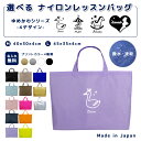 \11日正午まで500円OFF!さらにクーポン有/ 名入れ レッスンバッグ マチ付き ナイロン素材 ( Mサイズ 40 × 30 / Lサイズ 45 × 35 )( イニシャル / ハート プリンセス 白鳥 メリーゴーランド 木馬 )| 女の子 男の子 撥水 レッスンバック(4)
