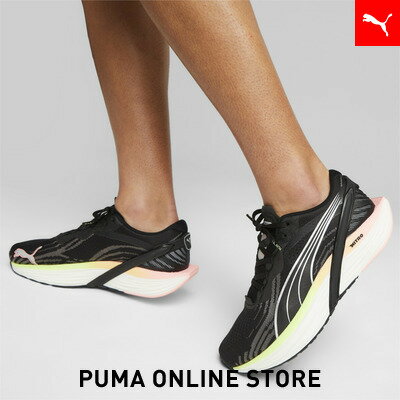 『ポイント10倍 1/24 20:00〜1/29 01:59』【 公式 】 PUMA プーマ ウィメンズ ランダブルエックス ニトロ 2 ランニングシューズ LOW BOOT レディース PUMA Black-Koral Ice-Speed Green-PUMA Silver