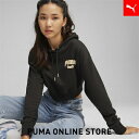 『ポイント10倍 6/4 20:00~6/11 01:59』【 公式 】 PUMA プーマ ウィメンズ フォー ザ ファンベース クロップド フーディ Hoodies レディース PUMA Black