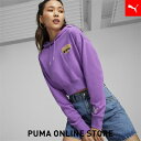 『ポイント10倍 6/4 20:00~6/11 01:59』【 公式 】 PUMA プーマ ウィメンズ フォー ザ ファンベース クロップド フーディ Hoodies レディース Ultraviolet
