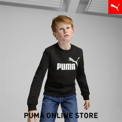 『ポイント20倍 3/18 0:00〜3/19 01:59』【 公式 】 PUMA プーマ トップス パーカー キッズ 【 キッズ ボーイズ ESS+ 2 COL ビッグロゴ クルースウェット 120-160cm 】のサムネイル