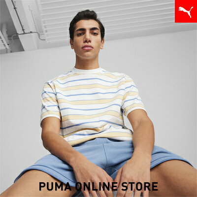 『ポイント20倍 10/24 20:00〜10/26 01:59』【 公式 】 PUMA プーマ メンズ MMQ ストライプ 半袖 Tシャツ メンズのサムネイル