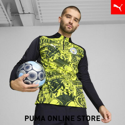 楽天プーマ公式オンラインショップ『ポイント20倍 6/22 0:00〜6/23 01:59』【 公式 】 PUMA プーマ クルースウェット メンズ サッカー 【 メンズ マンチェスター シティFC プレマッチ 1/4 ジップ トップス 】