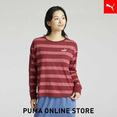 『ポイント20倍 11/18 0:00〜11/19 1:59』【公式】PUMA プーマ Tシャツ レディース 【 ウィメンズ CORE HERITAGE ジャカード 長袖 Tシャツ 】のサムネイル