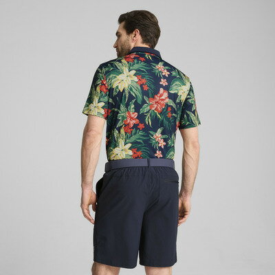 『ポイント20倍 1/1 0:00〜1/4 01:59』メンズ ゴルフ PUMA x PTC フローラル 半袖 ポロシャツ