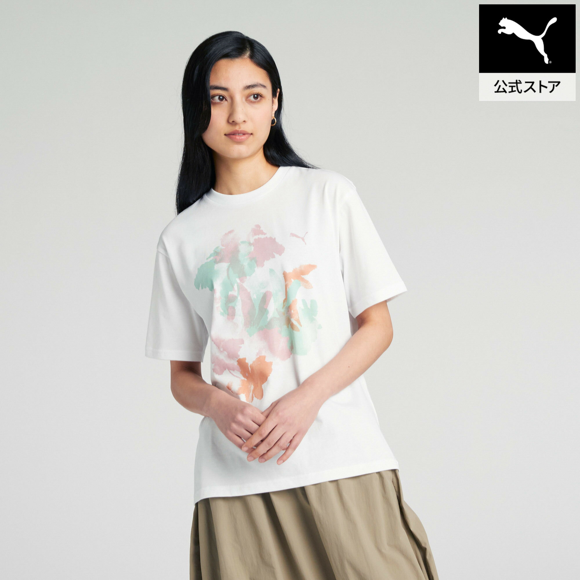 乐天商城 - 『ポイント10倍 4/24 0:00〜4/27 09:59』ウィメンズ サマー MX グラフィック 半袖 Tシャツ