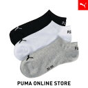 『ポイント20倍 6/18 0:00〜6/19 01:59』【公式】 PUMA プーマ ユニセックス プーマ ユニセックス スニーカー ソックス 3足セット ユニセックス(4)