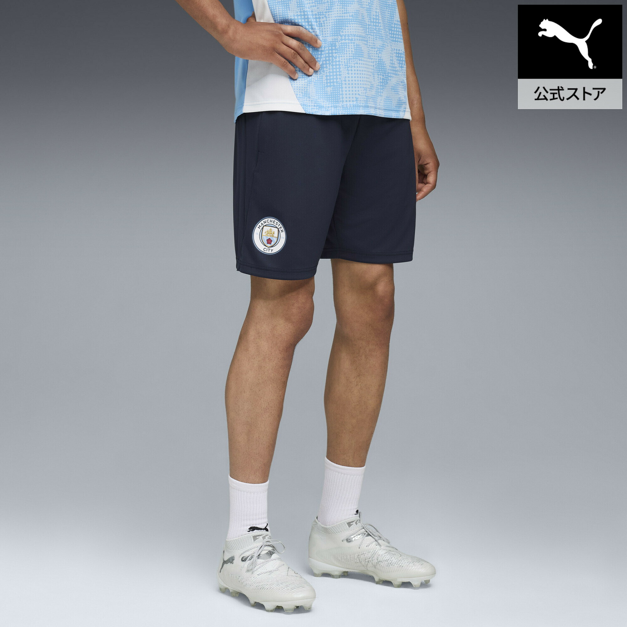 乐天商城 - 『ポイント20倍 4/29 0:00〜5/6 23:59』【公式】 プーマ PUMA メンズ マンチェスターシティ FC トレーニング Wポケット ショーツ