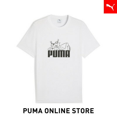 乐天商城 - 『ポイント20倍 4/29 0:00〜5/6 23:59』メンズ グラフィック スーパー プーマ 半袖 Tシャツ メンズ