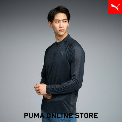 『ポイント20倍 4/20 0:00〜4/21 01:59』【公式】 プーマ PUMA メンズ ゴルフ シャドウキャット ジップ モックネック 長袖 シャツ
