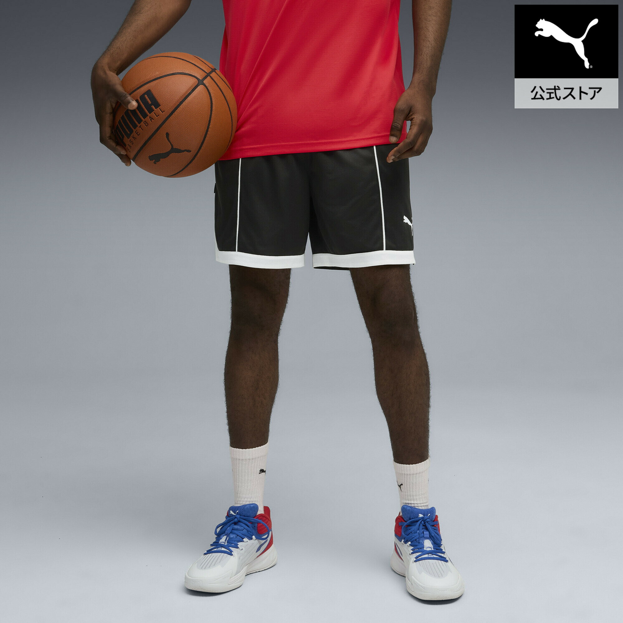 乐天商城 - 『ポイント10倍 4/24 0:00〜4/27 09:59』【公式】 プーマ PUMA メンズ バスケットボール フープバース メッシュ 6インチ ショーツ