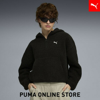 乐天商城 - 『ポイント20倍 4/29 0:00〜5/6 23:59』【公式】 プーマ PUMA ウィメンズ ワードローブ ESS オーバーサイズド ポーラー フーディ裏起毛 レディース