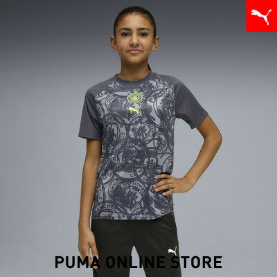 『ポイント20倍 1/24 20:00～1/26 01:59』【公式】 PUMA プーマ キッズ マンチェスターシティ FC プレマッチ 半袖 シャツ 116-164cm キッズ