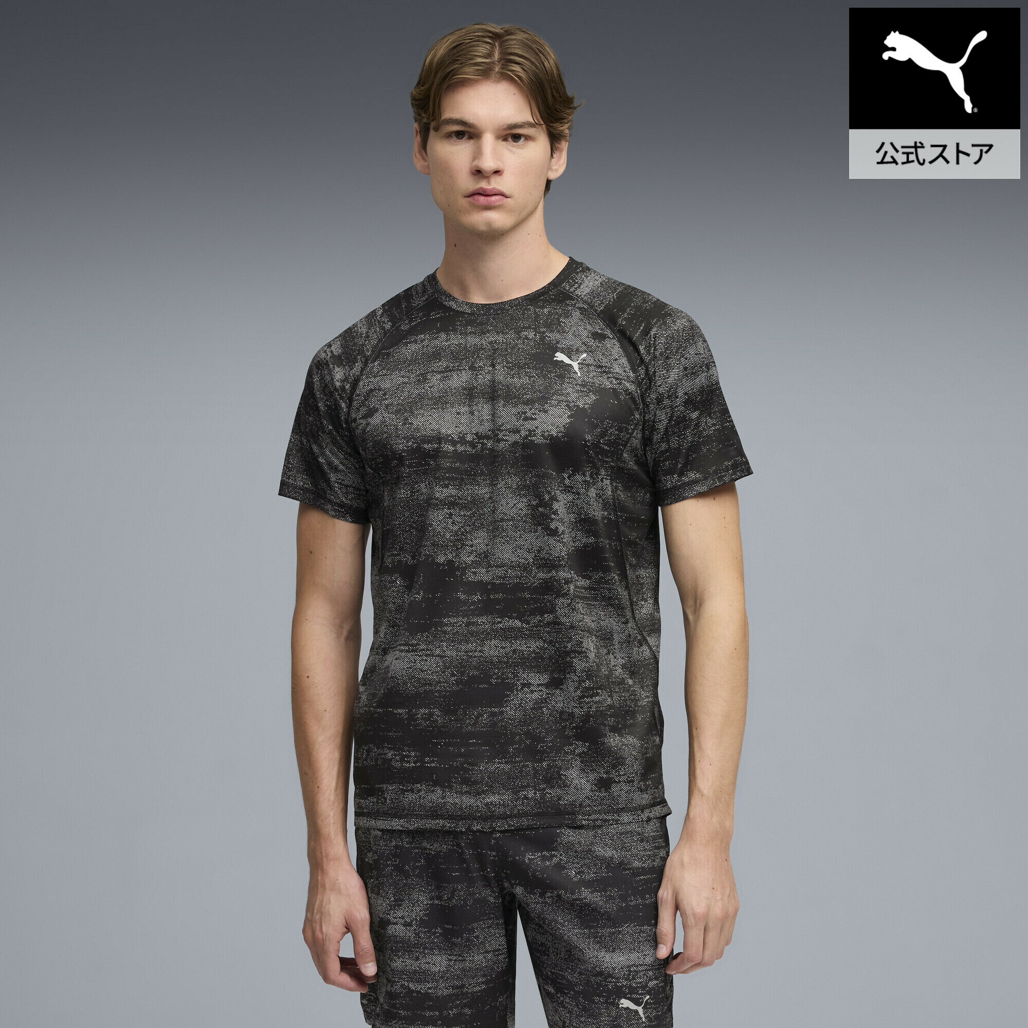 『ポイント20倍 7/18 0:00〜7/21 1:59』 PUMA プーマ メンズ ランニング ヴェロシティ AOP 半袖 Tシャツ M Run Velocity AOP Tee メンズ