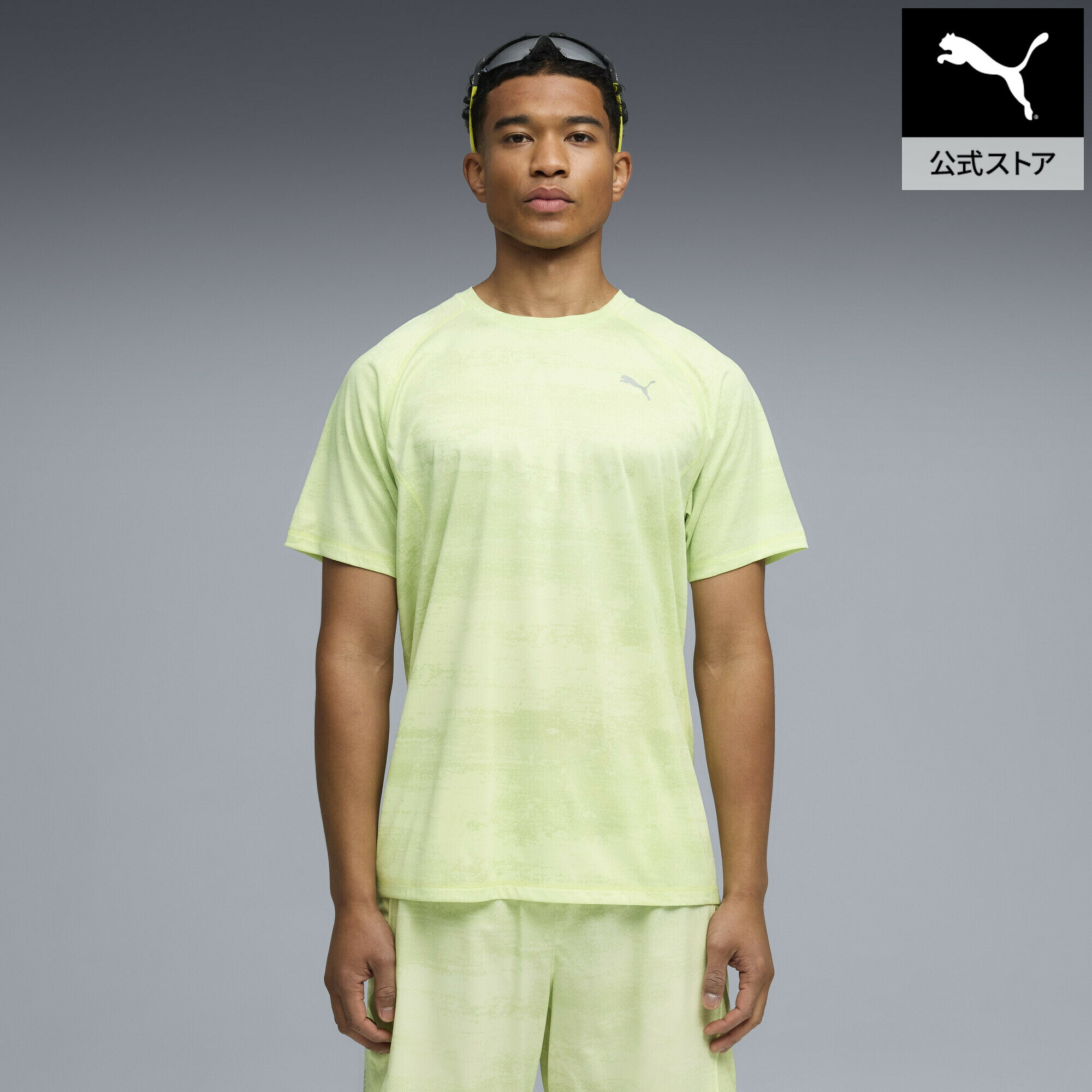 乐天商城 - 【公式】 PUMA プーマ メンズ ランニング ヴェロシティ AOP 半袖 Tシャツ M Run Velocity AOP Tee メンズ