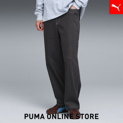 乐天商城 - 『ポイント20倍 4/29 0:00〜5/6 23:59』【公式】 プーマ PUMA メンズ ESS エレベーテッド デニムライク パンツ