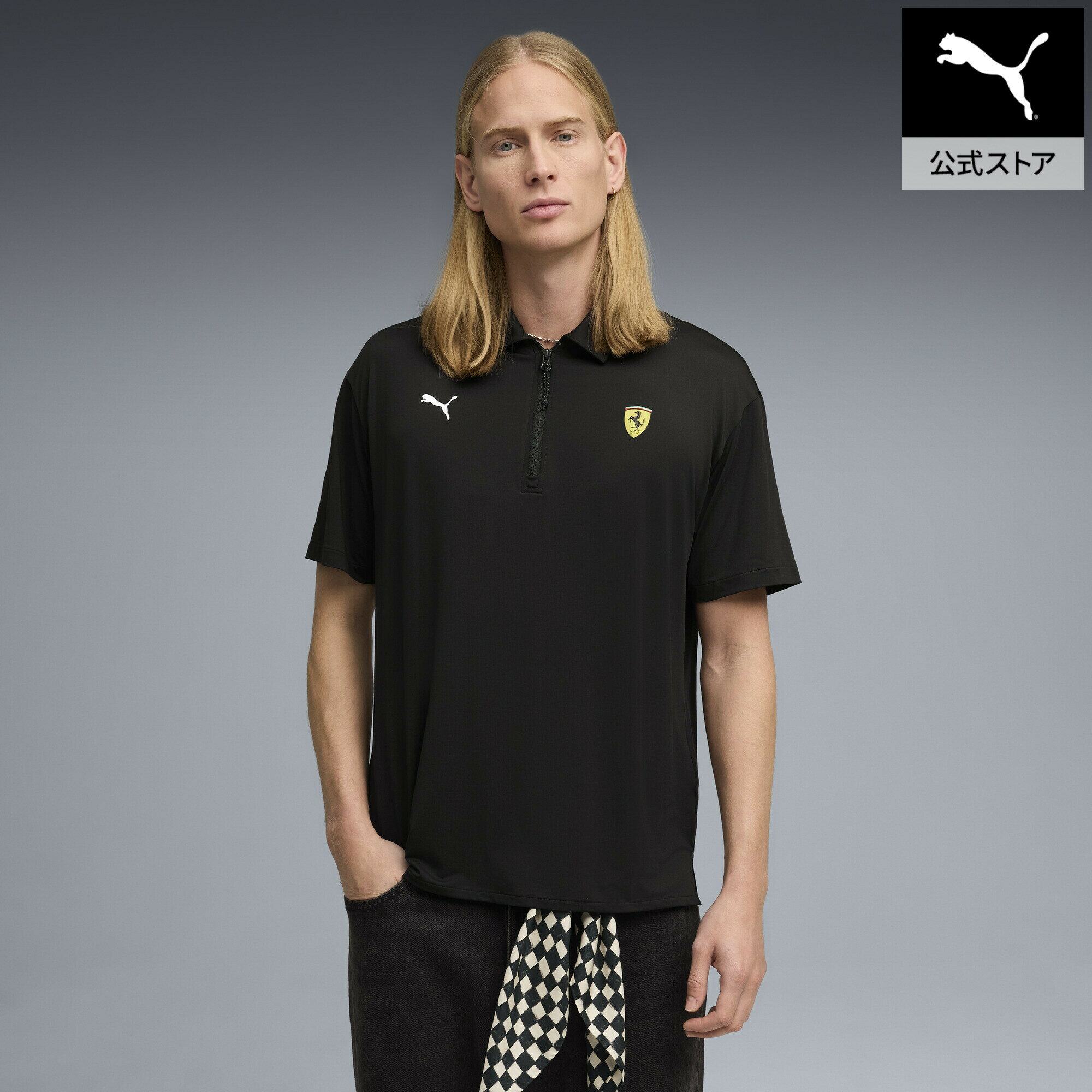 乐天商城 - 『ポイント20倍 4/20 0:00〜4/21 01:59』【公式】 PUMA プーマ メンズ フェラーリ クラウドスパン 半袖 ポロシャツ Ferrari Cloudspun Polo メンズ