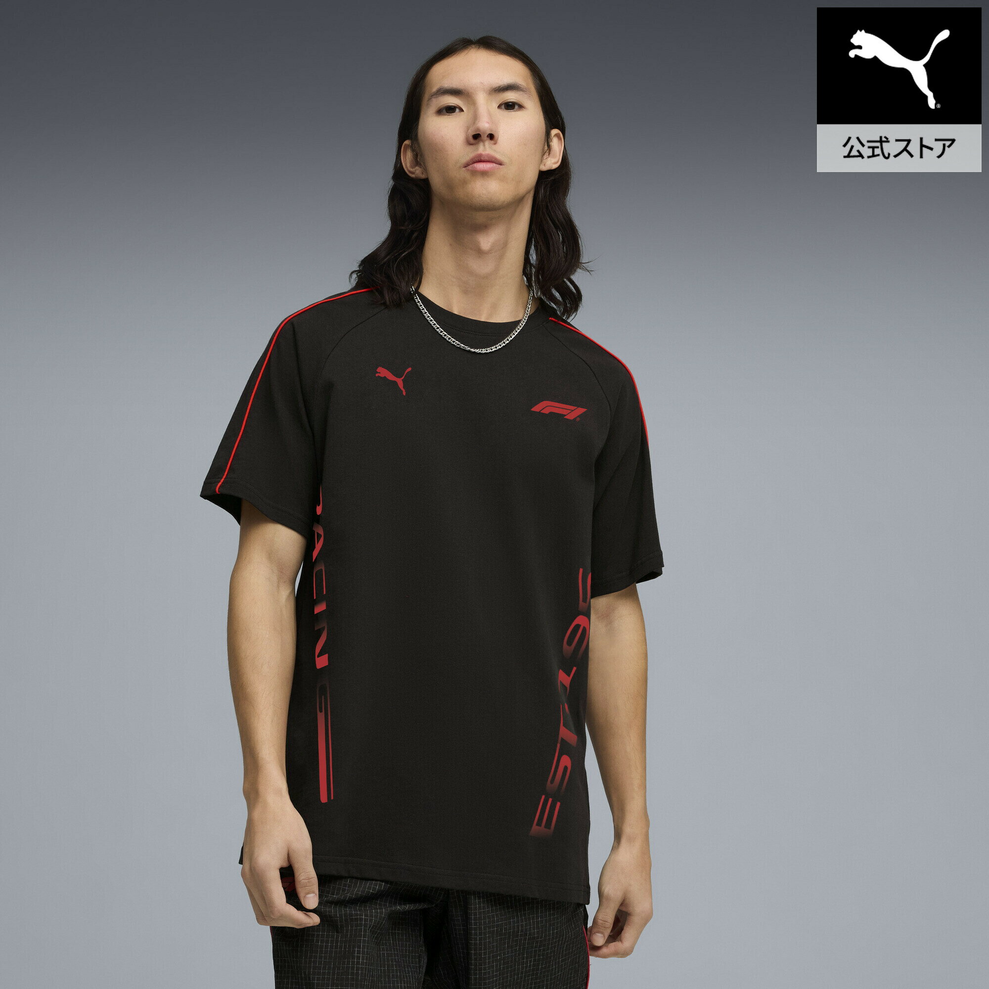 乐天商城 - 『ポイント20倍 4/29 0:00〜5/6 23:59』【公式】 PUMA プーマ メンズ F1 ライフスタイル T7 半袖 Tシャツ F1 Lifestyle T7 Tee メンズ
