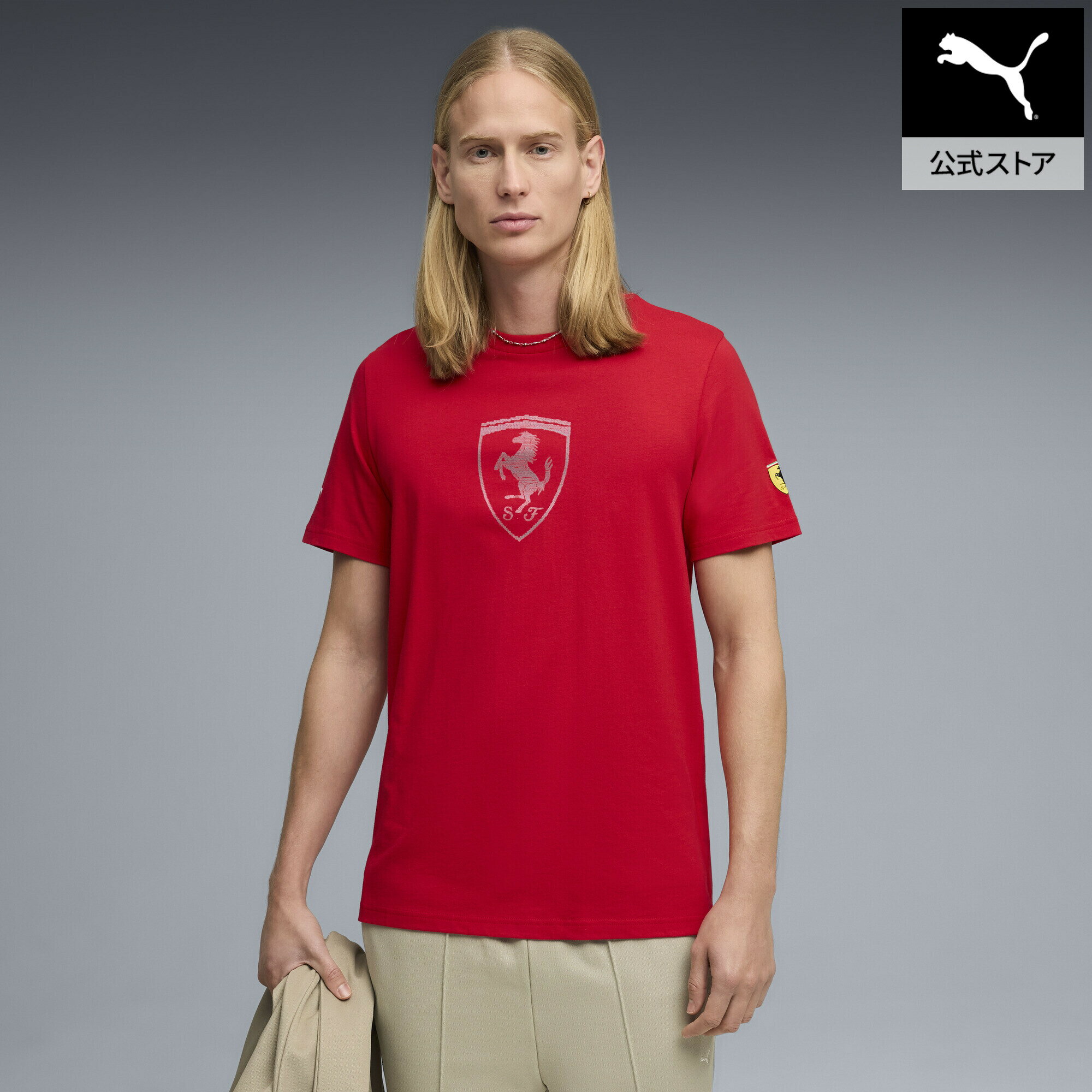 Rakuten - 『ポイント20倍 6/25 0:00〜6/26 1:59』【公式】 PUMA プーマ メンズ フェラーリ トーナル シールド 半袖 Tシャツ Ferrari Tonal Shield Tee メンズ