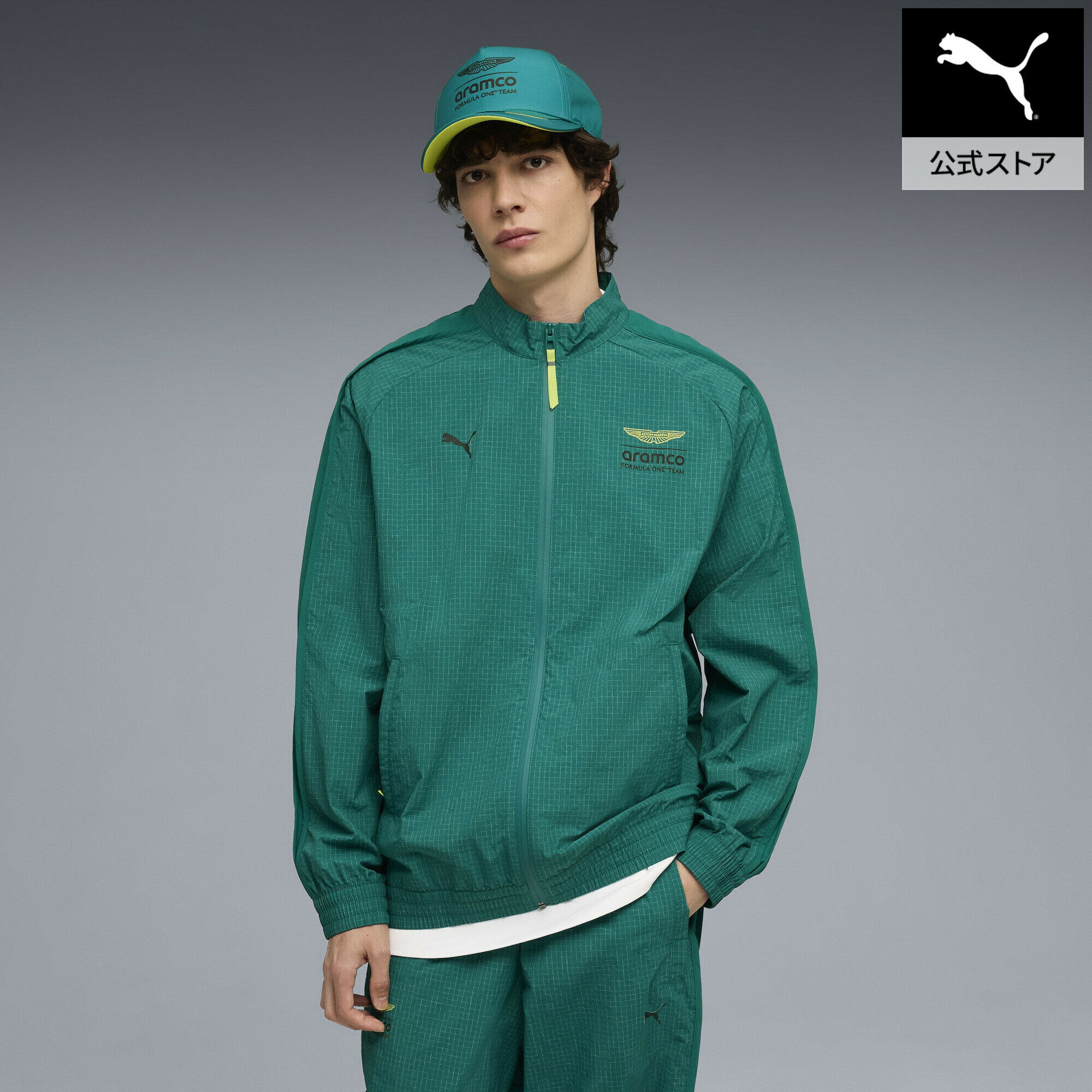 乐天商城 - 【公式】 プーマ PUMA メンズ x アストン マーティン アラムコ F1 チーム ライフスタイル T7 オーバーサイズ ジャケット AMF1 T7 Oversized Jacket