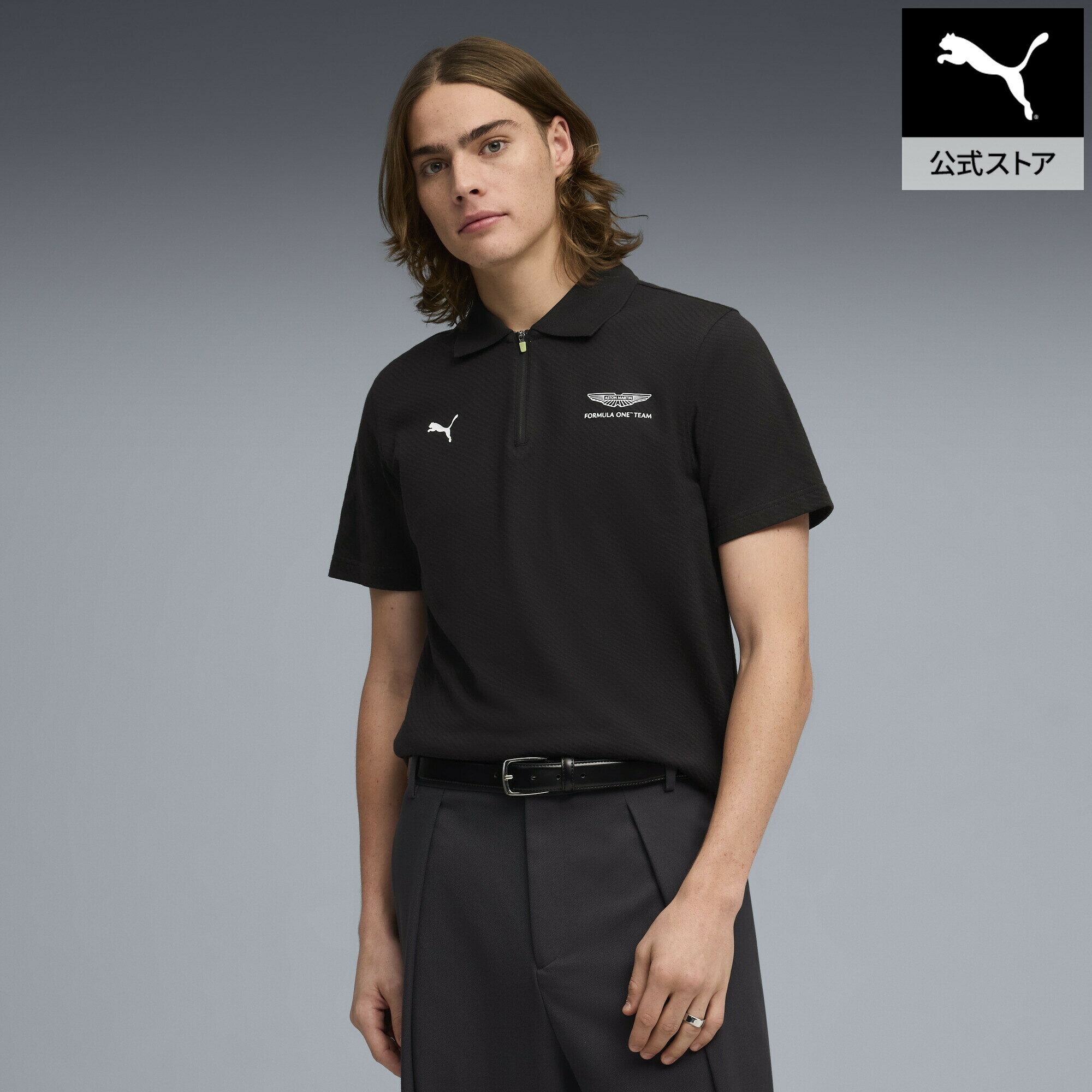 『ポイント20倍 4/20 0:00〜4/21 01:59』【公式】 PUMA プーマ メンズ PUMA x アストン マーティン アラムコ F1 チーム ジャカード 半袖 ポロシャツ AMF1 Jacquard Polo (Regular) メンズ