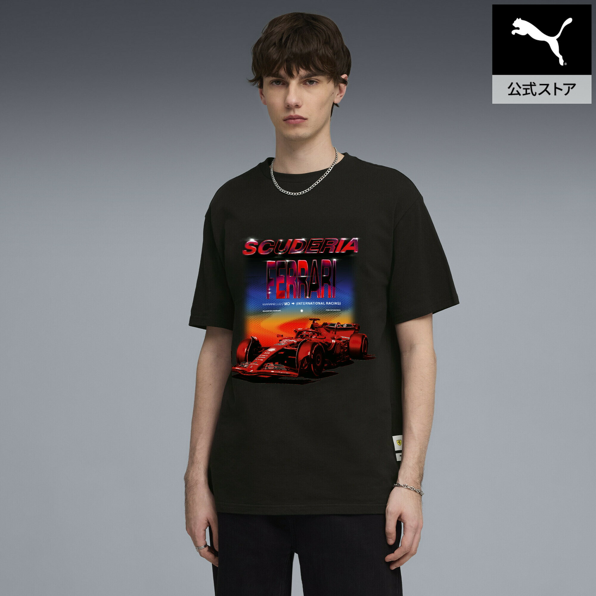 乐天商城 - 『ポイント20倍 4/29 0:00〜5/6 23:59』【公式】 PUMA プーマ メンズ フェラーリ トライブス 半袖 Tシャツ Ferrari Tribes Tee メンズ