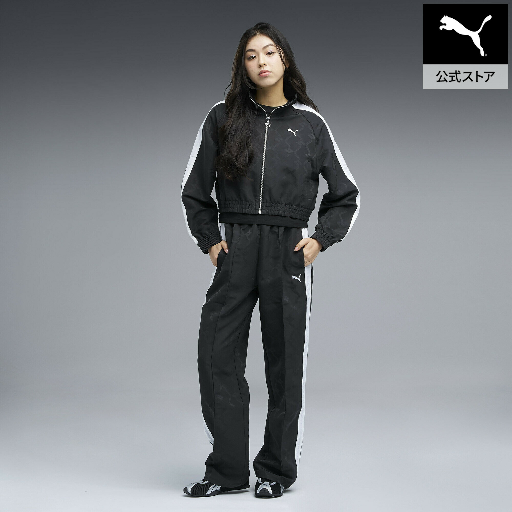 『ポイント20倍 4/14 0:00〜4/16 01:59』【公式】 PUMA プーマ ウィメンズ T7 ジャガード ウーブン トラックパンツ T7 Jacquarded Woven Pants op レディース