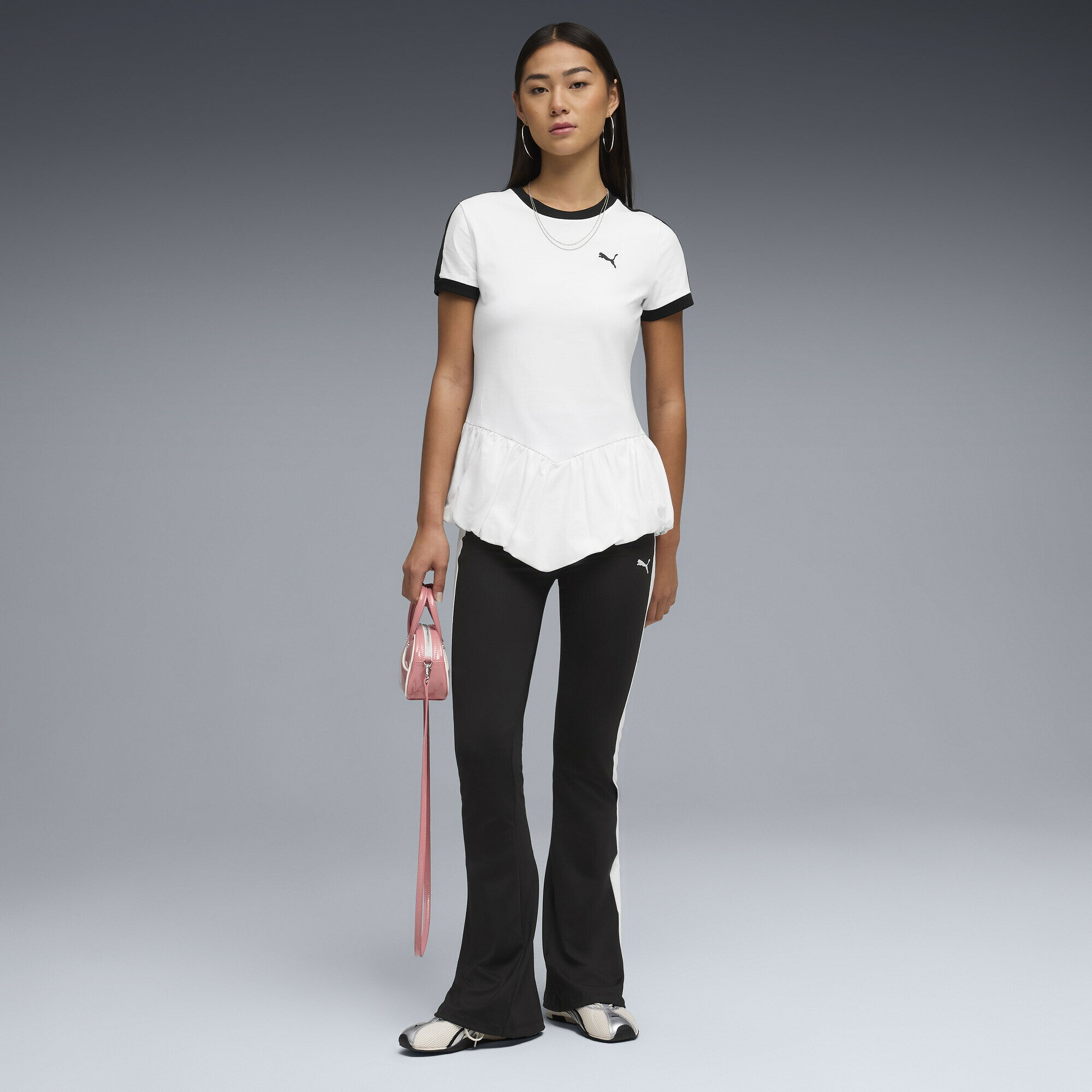 �ڸ����� PUMA �ס��� ������� T7 �ե쥢���� �ݥåѡ� ������ T7 Flared Popper Tights ��ǥ�����