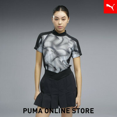 乐天商城 - 『ポイント20倍 4/29 0:00〜5/6 23:59』【公式】 PUMA プーマ ウィメンズ ゴルフ シャドウキャット ジク 半袖 モックネック シャツ W MOCKNECK S/S レディース