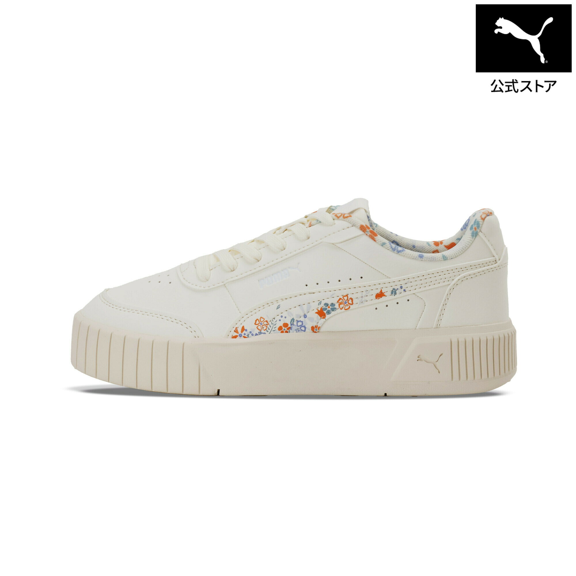 乐天商城 - 『ポイント20倍 4/29 0:00〜5/6 23:59』【公式】 プーマ PUMA ウィメンズ キャリーナ ミア フラワー スニーカー Carina Mia Flower レディース