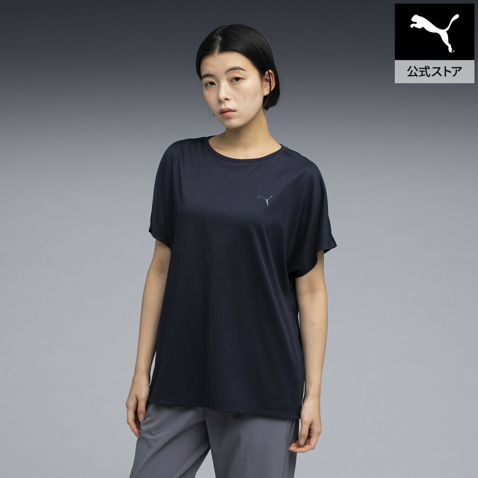 Rakuten - 『ポイント20倍 6/25 0:00〜6/26 1:59』【公式】 プーマ PUMA ウィメンズ トレーニング TAD ミッドサイズ ロゴ 半袖 Tシャツ TEE MID SIZE LOGO レディース