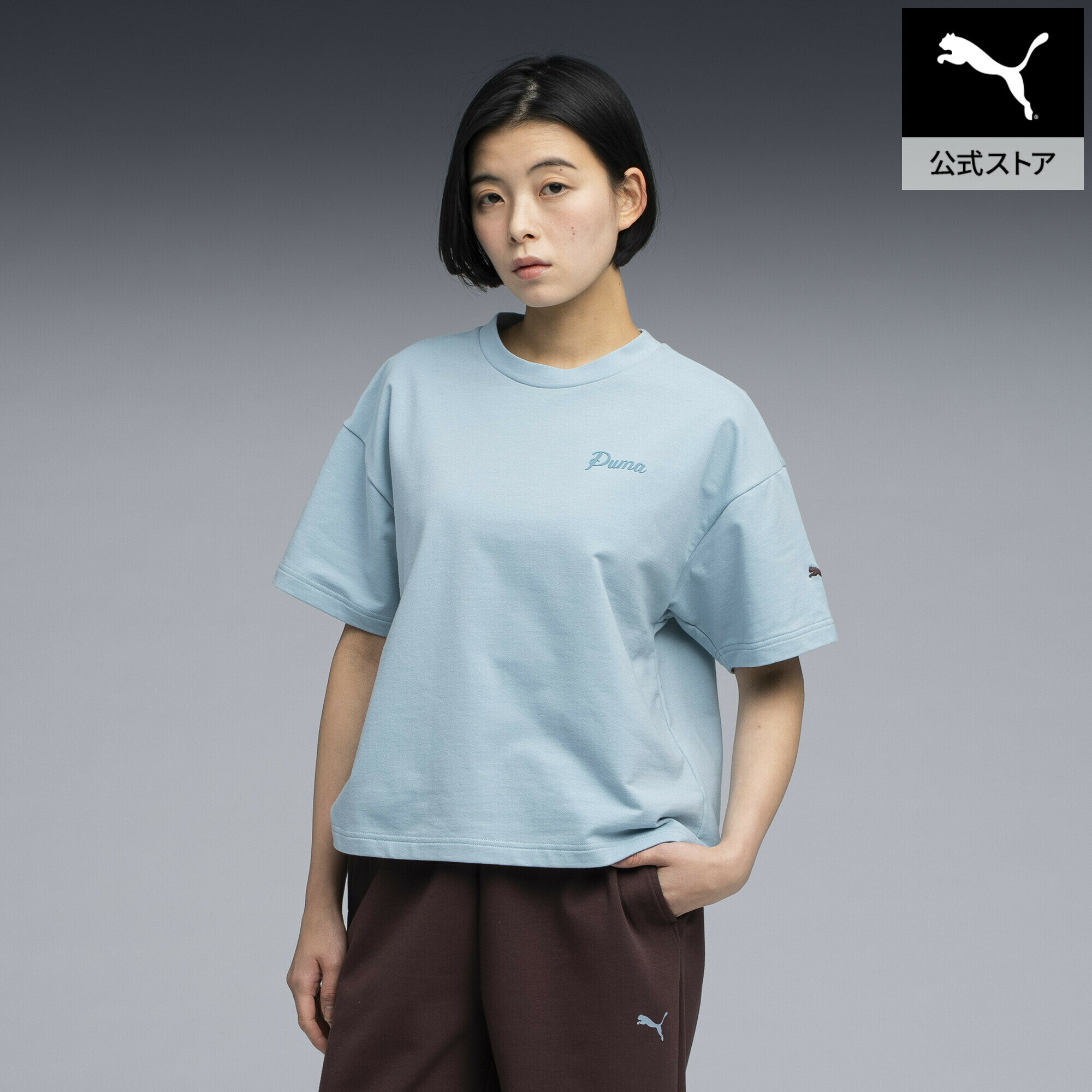 Rakuten - 『ポイント20倍 6/25 0:00〜6/26 1:59』【公式】 PUMA プーマ ウィメンズ ESS エレベーテッド MX ベビー 半袖 Tシャツ SUMMER MX LOGO TEE レディース
