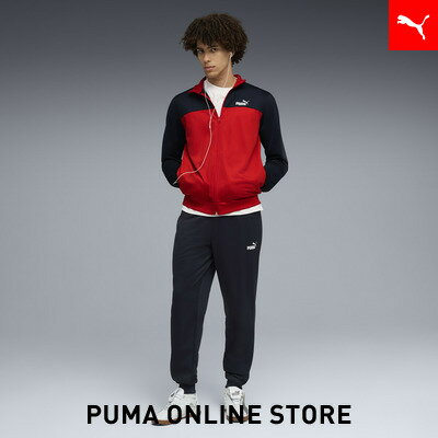 乐天商城 - 『ポイント20倍 4/29 0:00〜5/6 23:59』【公式】 PUMA プーマ メンズ ポリ カラーブロック スーツ 上下セット Poly Colorblock Suit メンズ