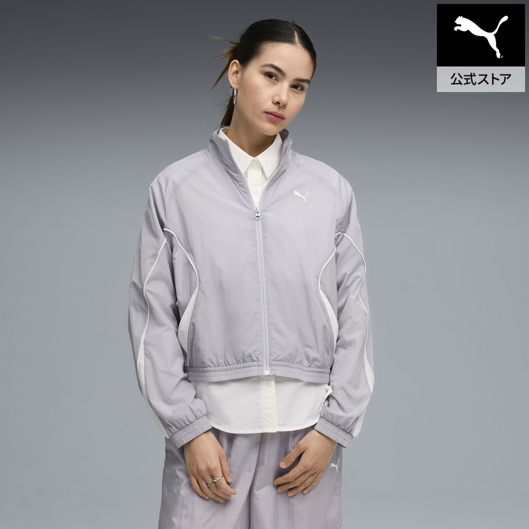 乐天商城 - 【公式】 PUMA プーマ ウィメンズ プーマ スポーツ リラックスド ウーブン FZ ジャケット PUMA SPORT Relaxed Woven Ful レディース