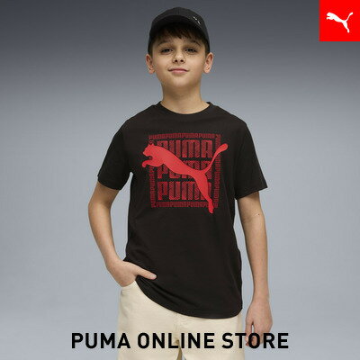 『ポイント10倍 3/18 0:00～3/19 01:59』【公式】 PUMA プーマ ボーイズ グラフィック キャット 半袖 Tシャツ B 120-160cm GRAPHIC Tee キッズ