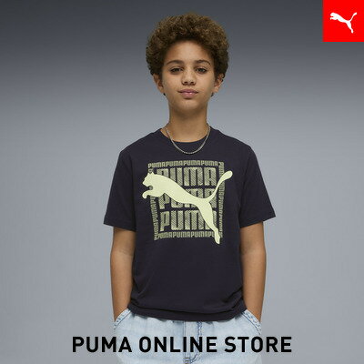 『ポイント10倍 3/18 0:00～3/19 01:59』【公式】 PUMA プーマ ボーイズ グラフィック キャット 半袖 Tシャツ B 120-160cm GRAPHIC Tee キッズ