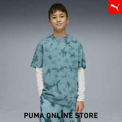 『ポイント10倍 3/18 0:00～3/19 01:59』【公式】 PUMA プーマ キッズ ESS エレベーテッド リラックスド タイダイ 半袖 Tシャツ 120-160cm ESS Relaxed Tie-dye Tee キッズ