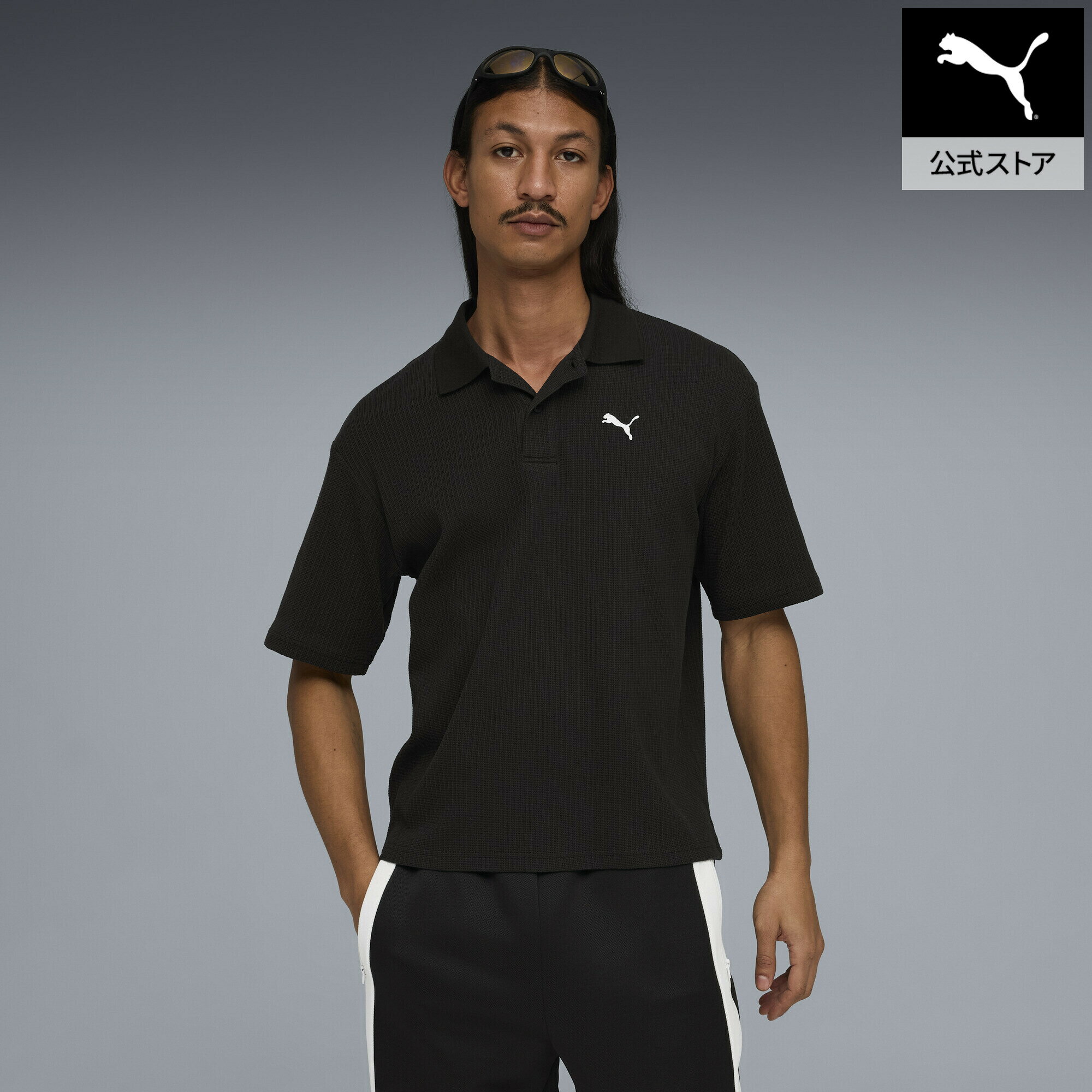 Rakuten - 【公式】 PUMA プーマ メンズ ワードローブ ESS ボクシー ワッフル 半袖 ポロシャツ WARDROBE ESS Boxy Polo メンズ