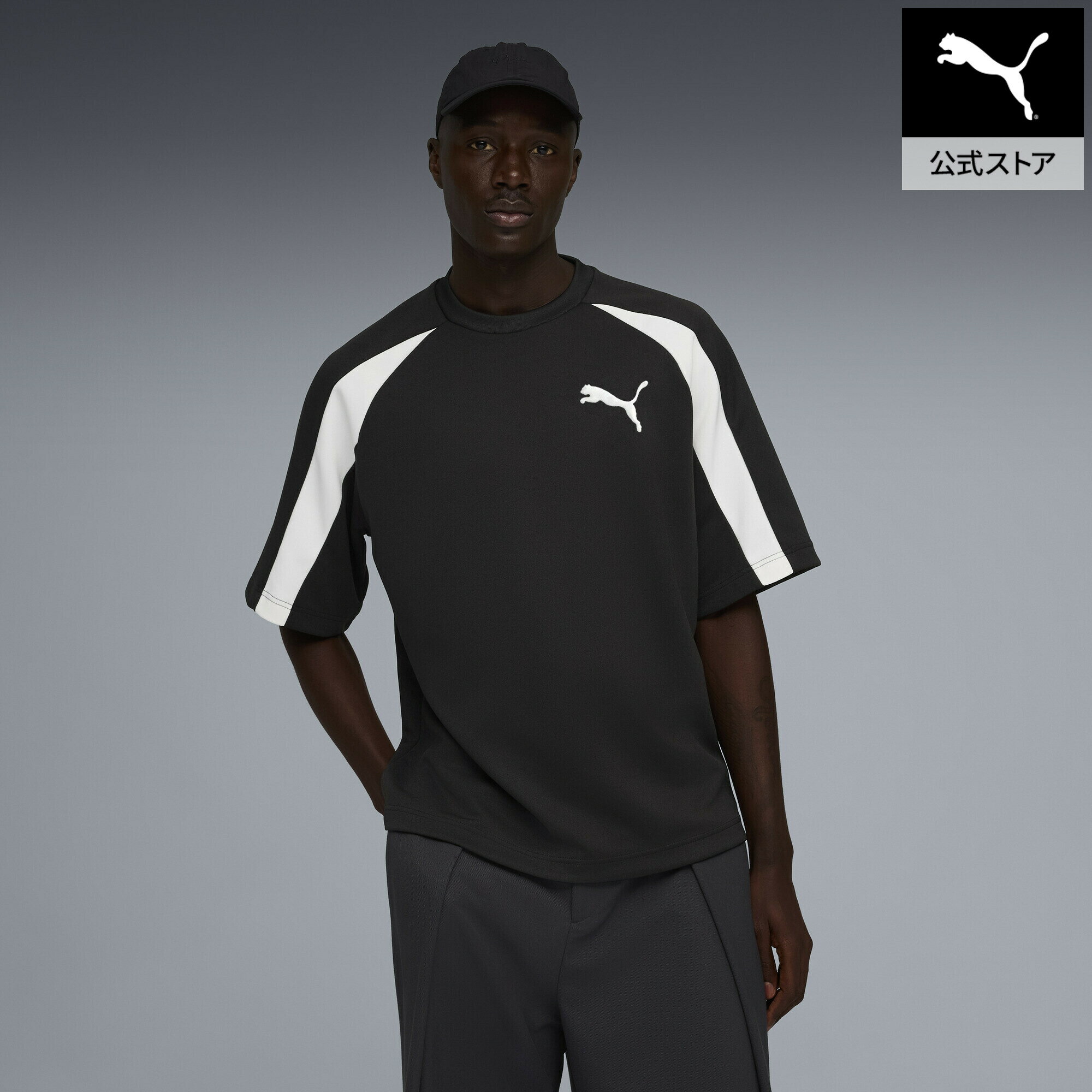 Rakuten - 『ポイント10倍 6/20 20:00〜6/26 1:59』【公式】 PUMA プーマ メンズ T7 オーバーサイズド ピケ ビッグ キャット 半袖 Tシャツ T7 Oversized Tee メンズ