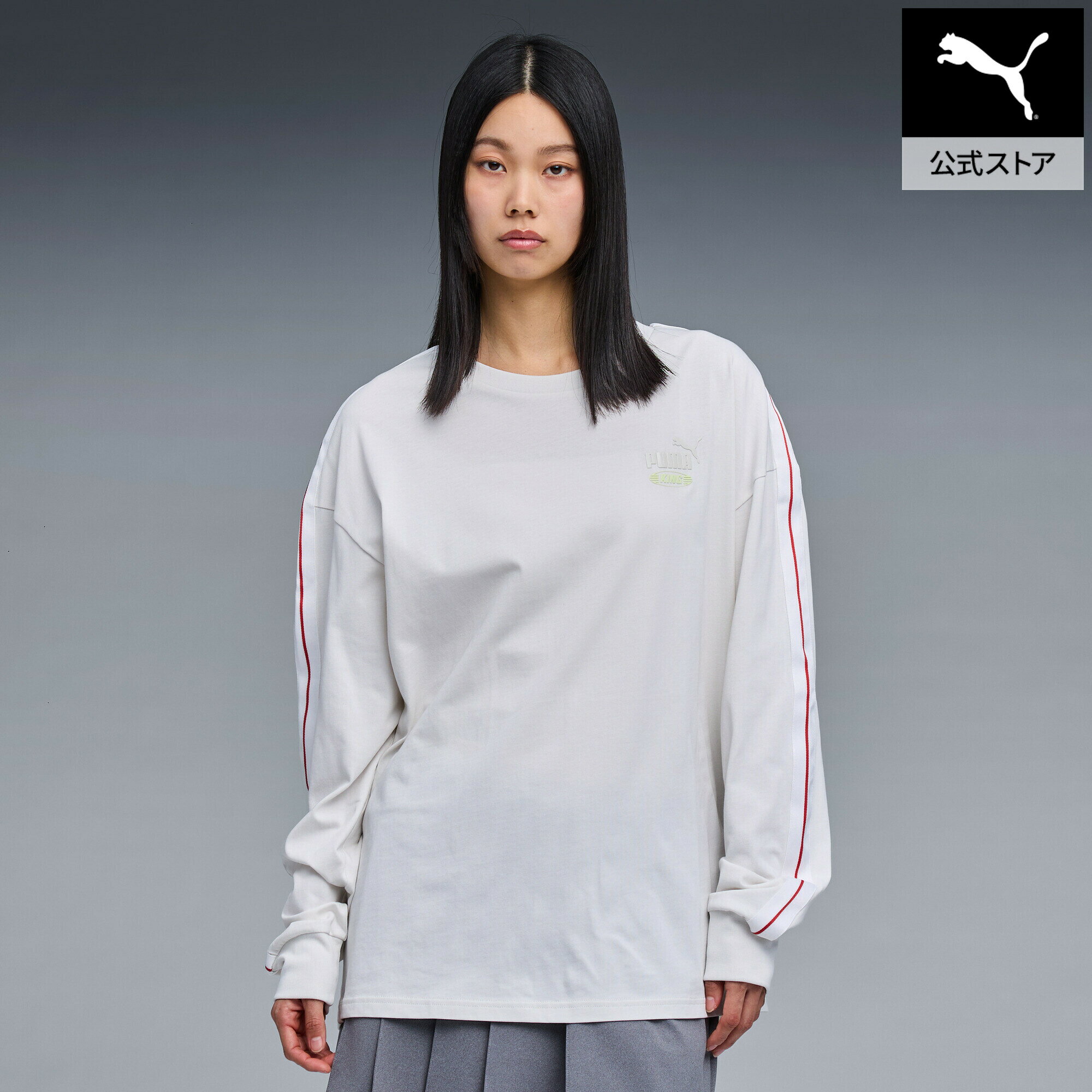 乐天商城 - 【公式】 PUMA プーマ ユニセックス NEKO-san FP MX 長袖 Tシャツ NEKO SAN FP LS TEE ユニセックス