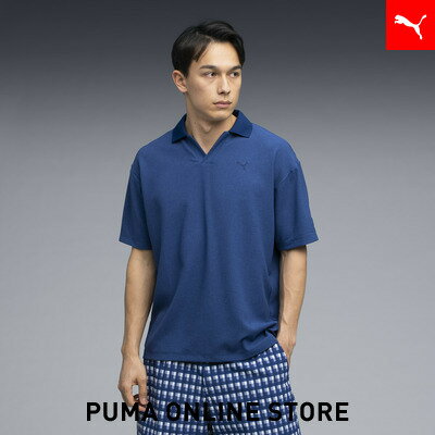 乐天商城 - 『ポイント20倍 4/29 0:00〜5/6 23:59』【公式】 PUMA プーマ メンズ ゴルフ FOG メッシュ スキッパー 半袖 ポロシャツ MESH SKIPPER POLO S/S メンズ